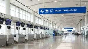 인천공항 제1터미널 3층 출국장 F~G 체크인카운터 부근 여권민원센터 