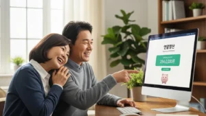 연말정산 소득공제 세액공제 확인 후 환급금에 기뻐하는 부부의 모습 | 13월의 월급 최대 환급 체크리스트