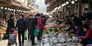 2026년 서울 전통시장에서 진행되는 온누리상품권 환급 행사 모습
