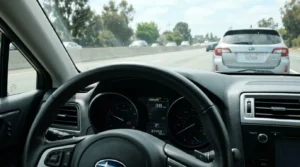 탄소중립포인트 자동차 신청을 위한 계기판과 번호판 확인 장면