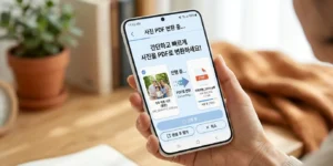 스마트폰 사진 PDF 변환 방법 설명 이미지