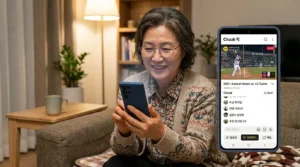 치지직 스포츠 중계 라이브 시청 화면