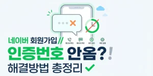 네이버 인증문자