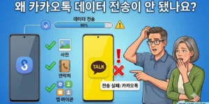갤럭시 스마트스위치 데이터 이전 화면