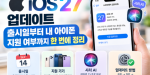 iOS 27 업데이트 출시일과 아이폰 지원 기기를 안내