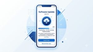iOS 27 업데이트 확인 화면