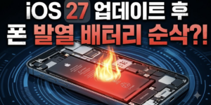 iOS 27 업데이트 후 아이폰 내부 배터리 발열 및 급격한 소모 증상